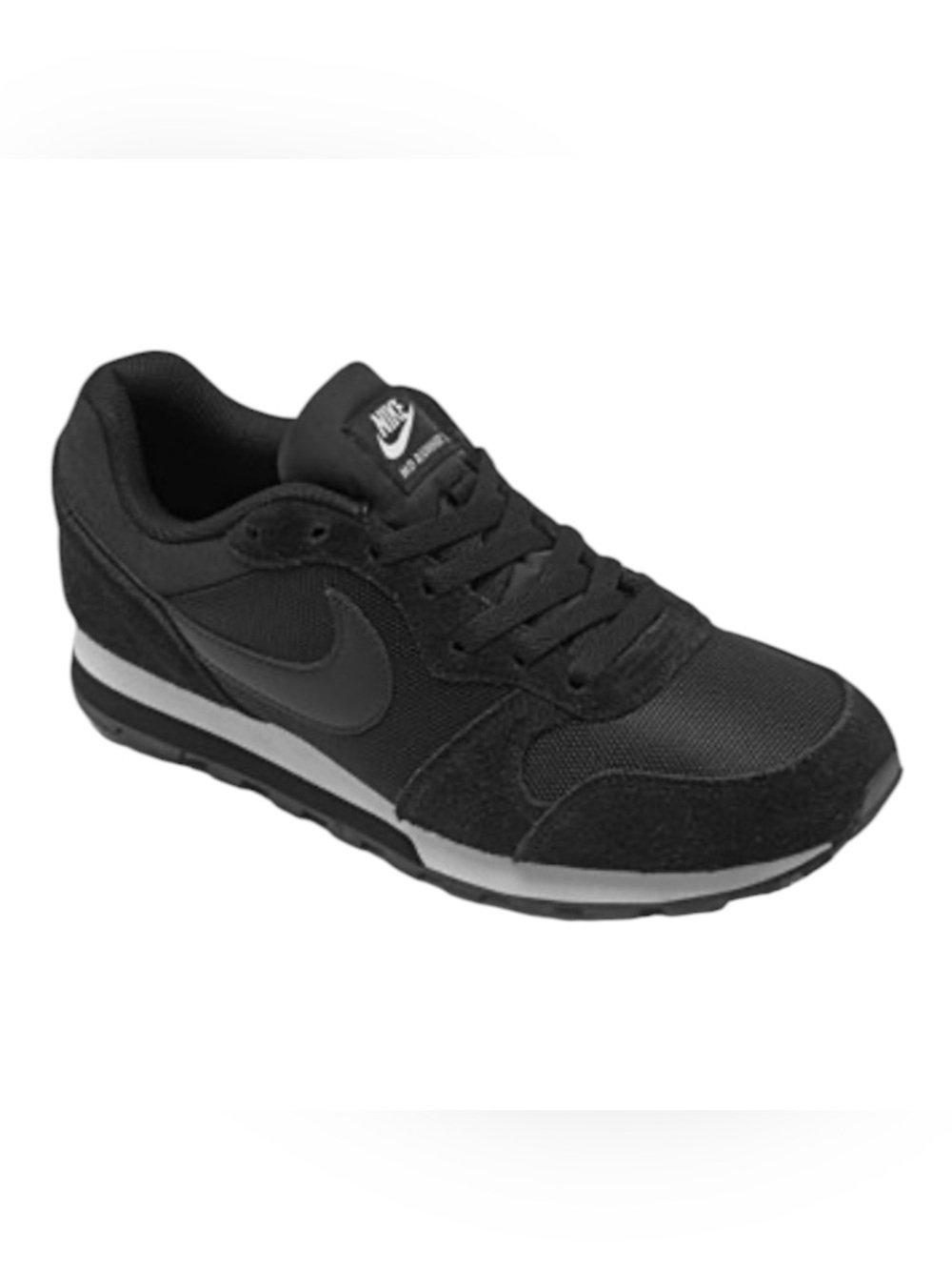 Women’s Nike MD Runner 2 in White & Black Size 7.5